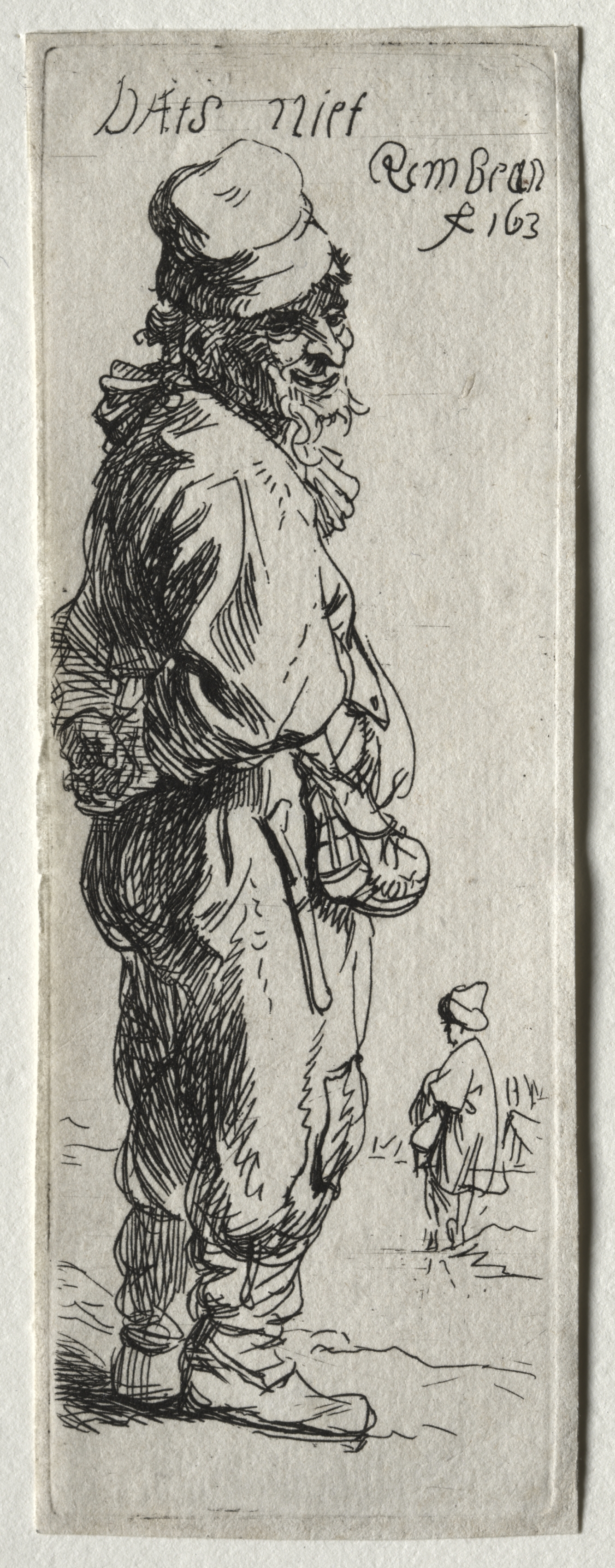 Rembrandt van Rijn, A Peasant Replying: "that's nothing"