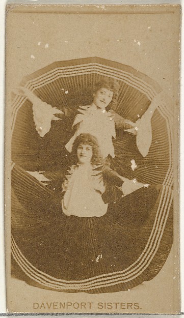 W. Duke, Sons & Co., Davenport Sisters, from the Actors and Actresses series (N145-8) issued by Duke Sons & Co. to promote Duke Cigarettes