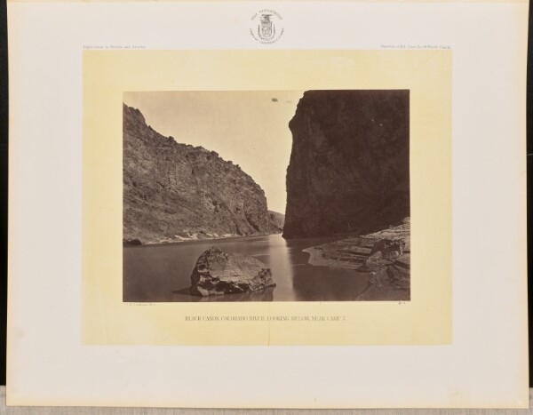 Timothy H. O'Sullivan, Black Cañon, Colorado River, Looking Below, near Camp 7