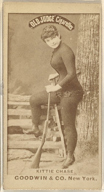 Goodwin & Company, Kittie Chase, from the Actors and Actresses series (N171) for Old Judge Cigarettes