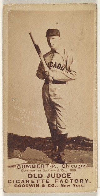 Goodwin & Company, Gumbert, Pitcher, Chicago, from the Old Judge series (N172) for Old Judge Cigarettes