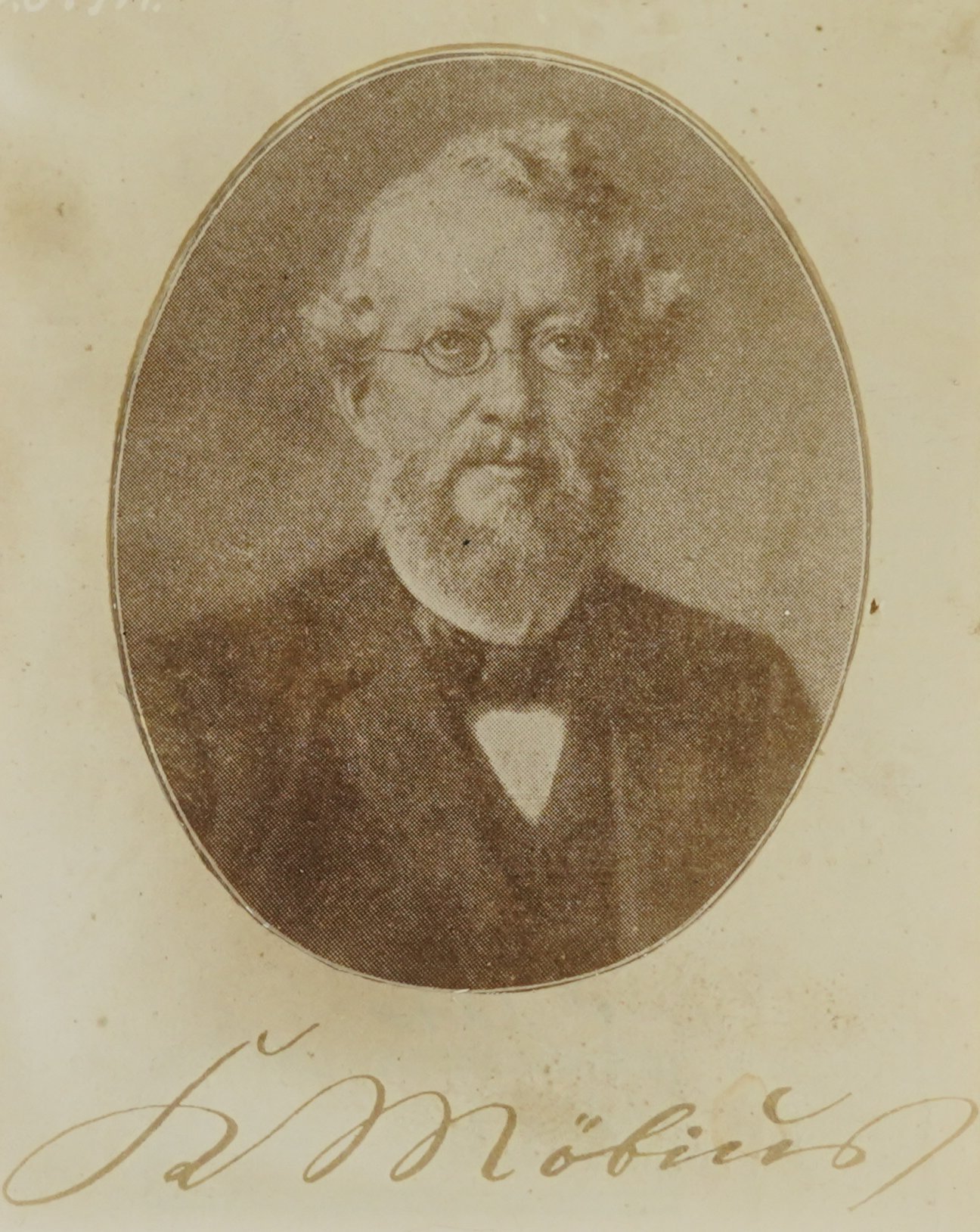 Unknown artist, Porträt von Karl Möbius