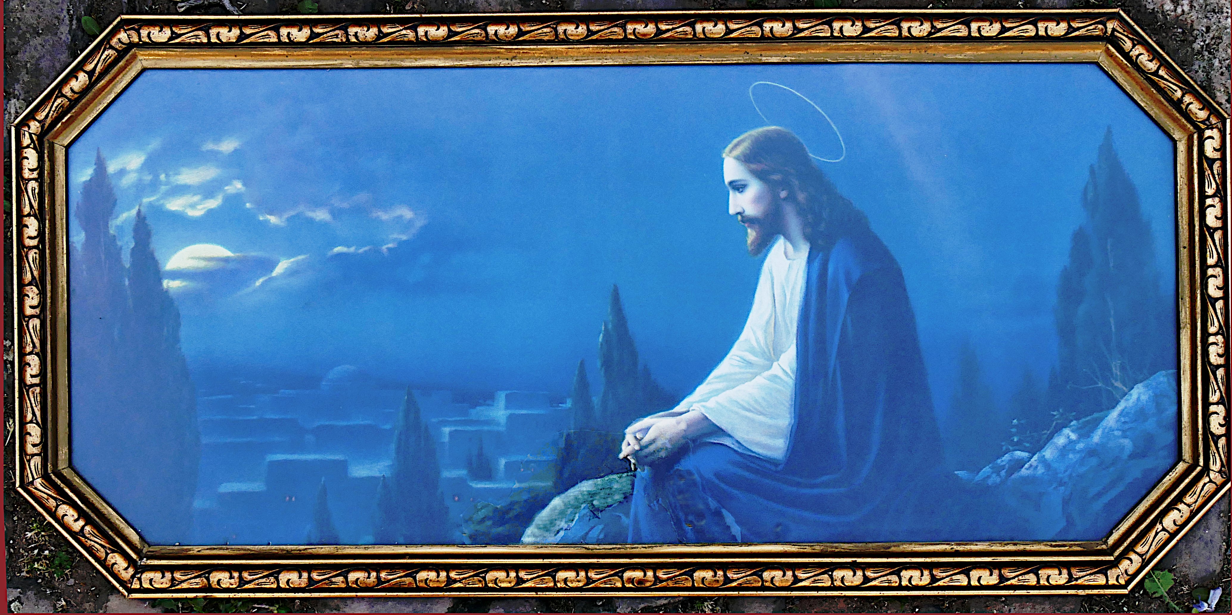 Josef August Untersberger, Schlafzimmerbild Christus am Ölberg