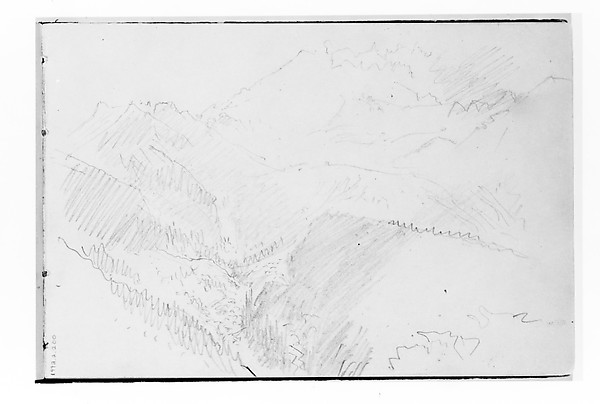 William Trost Richards, In the Mountains (from Sketchbook X)