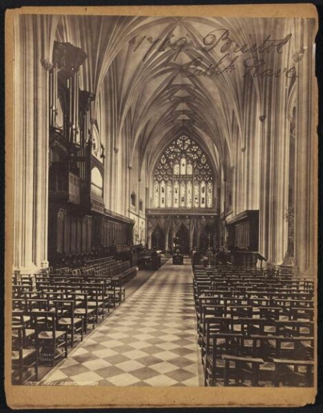 Francis Frith, Bristol.  Cath'l Nave