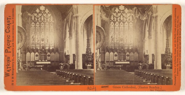 Carleton Watkins, Grace Cathedral, (Easter Sunday,) San Francisco.