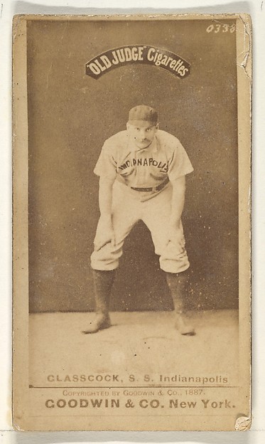 Goodwin & Company, Glasscock, Shortstop, Indianapolis, from the Old Judge series (N172) for Old Judge Cigarettes