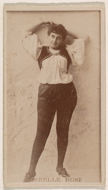 Kinney Brothers Tobacco Company, Belle Rose, from the Actresses series (N245) issued by Kinney Brothers to promote Sweet Caporal Cigarettes