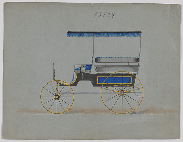 Brewster & Co., Design for Omnibus or Wagonette, no. 3929