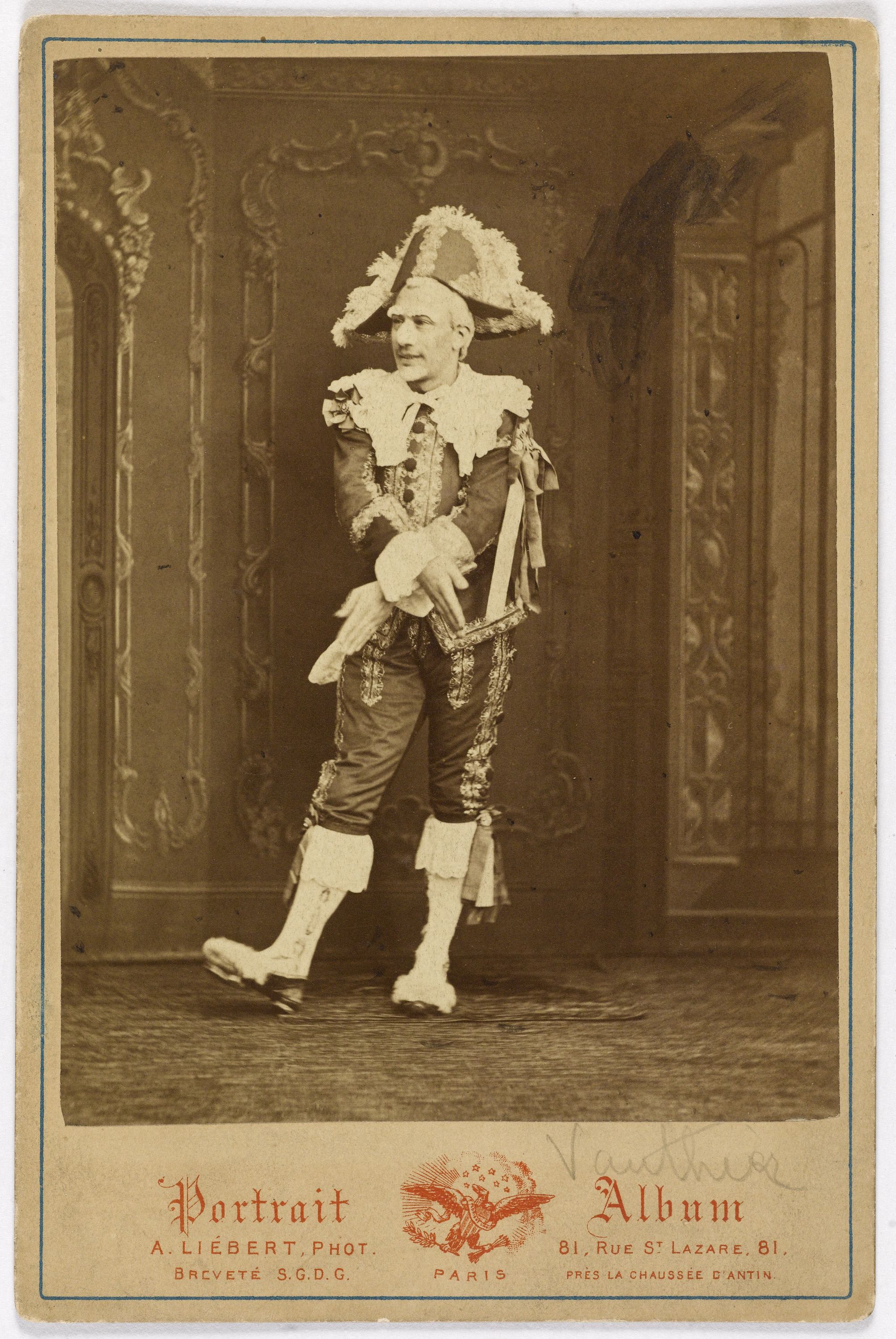 Alphonse Liébert, Portrait de Vauthier, acteur