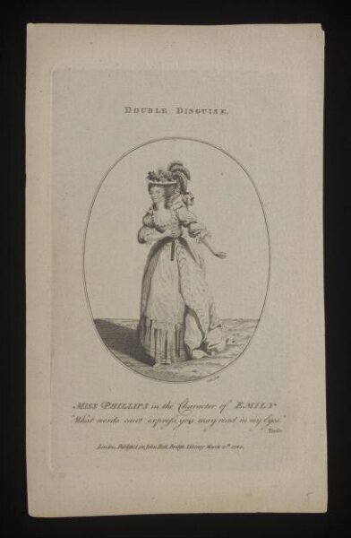 Thomas Cook, Miss Phillips in the character of Emily