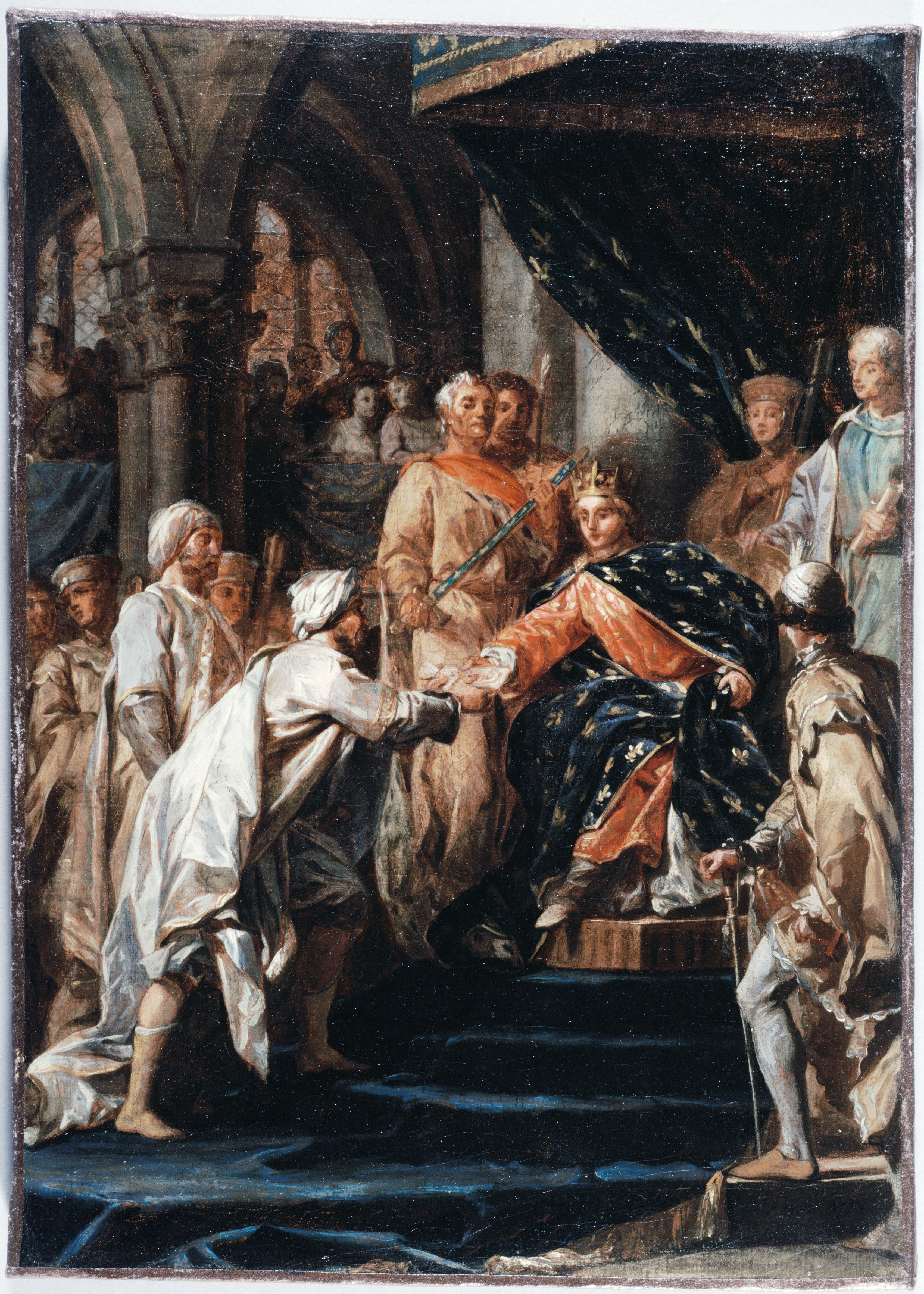 Nicolas-Guy Brenet, Saint Louis recevant les messagers du Vieux de la Montagne