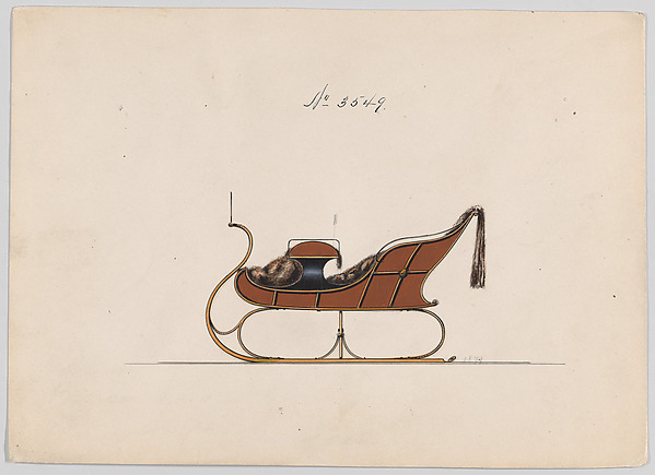 Brewster & Co., Design for 4 Seat Sleigh, no. 3549