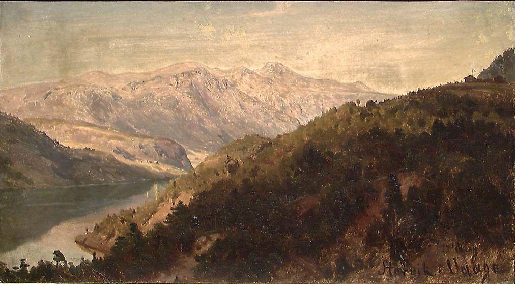 Hans Gude, View of Vågå