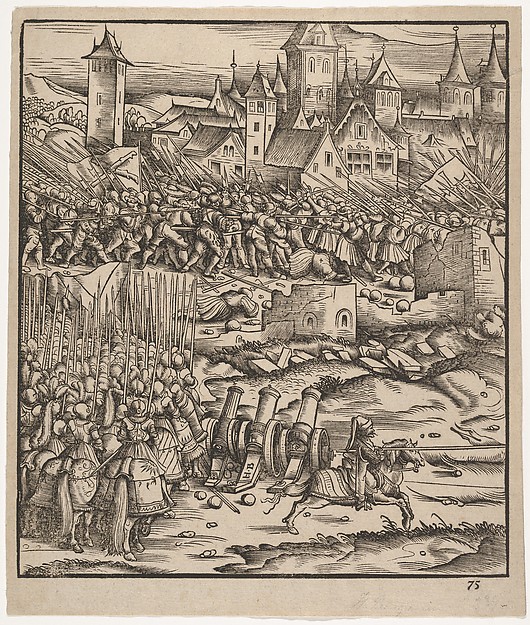 Hans Burgkmair, The Battle Near Teramundt (Teremonde), from "Der Weisskunig"