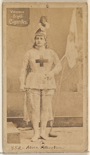 Allen & Ginter, Card 852, Alice Atherton, from the Actors and Actresses series (N45, Type 2) for Virginia Brights Cigarettes