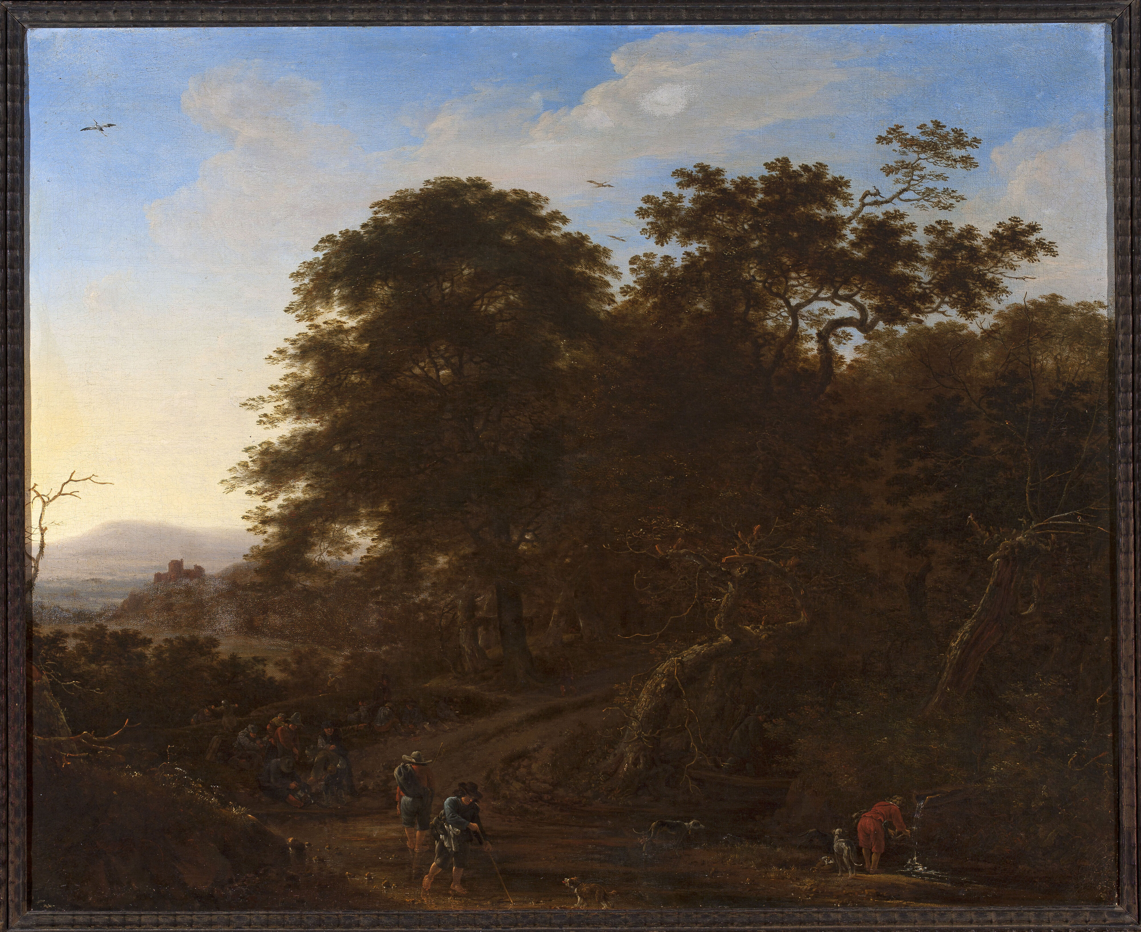 Herman Saftleven, Landscape with travellers