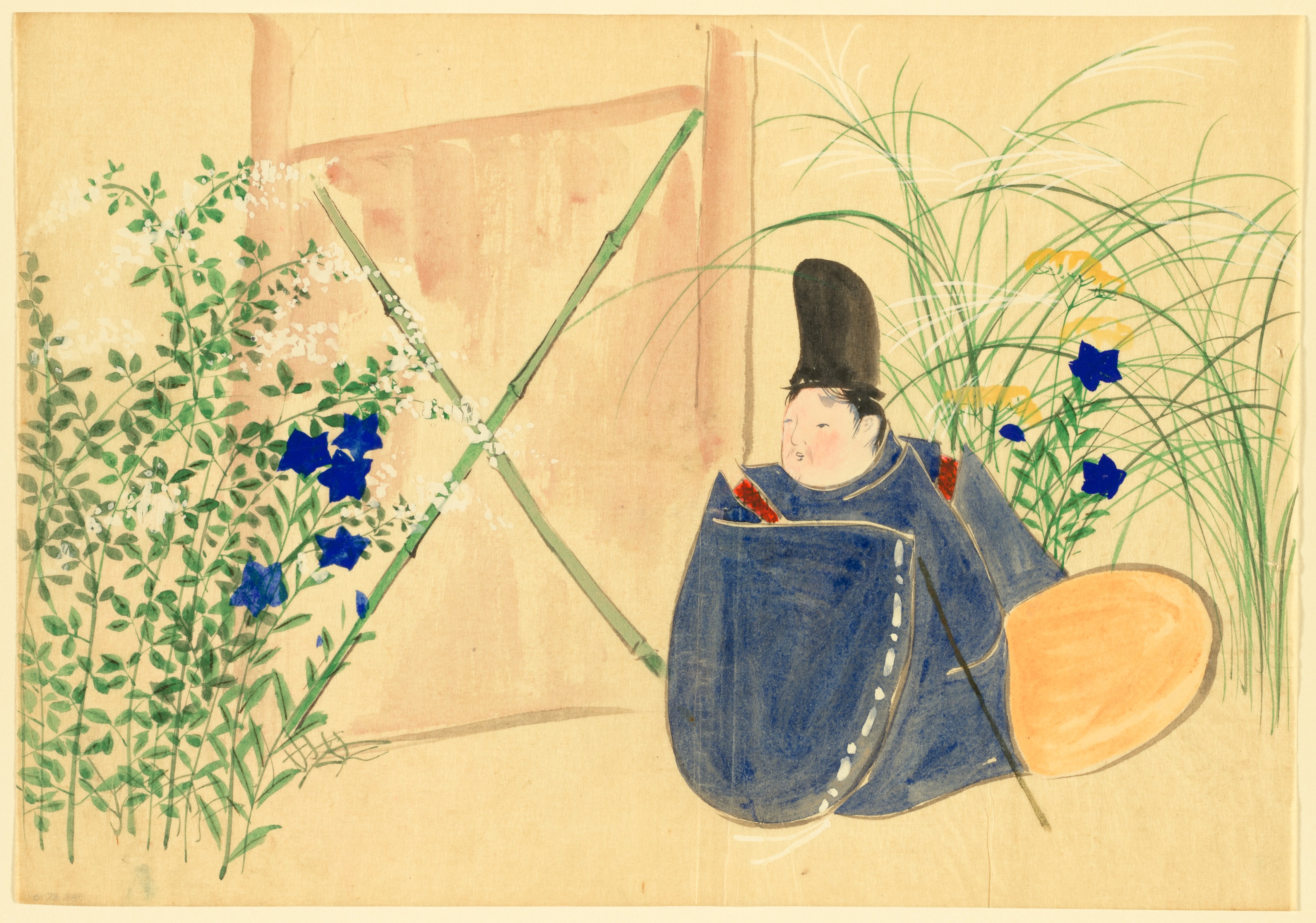 Kamisaka Sekka, Flowers of a Hundred Worlds (Momoyogusa): Nakaguni (Nakaguni)