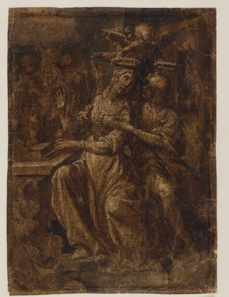 Giovanni Baglione, Skt. Cecilia og Skt. Valerian ved orglet