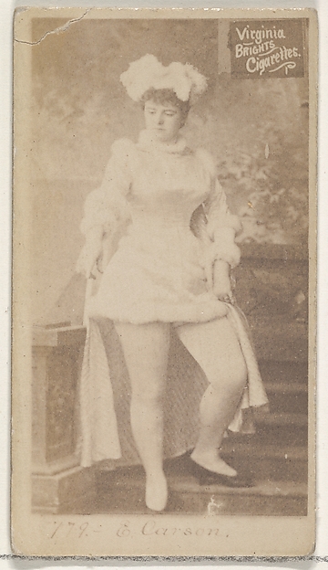 Allen & Ginter, Card 778, Emma Carson, from the Actors and Actresses series (N45, Type 2) for Virginia Brights Cigarettes