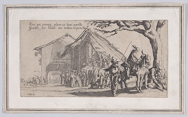 Anonymous, Copy of Roma travellers outside an inn [formerly known as La Halte des Bohémiens: Les Diseuses de Bonne Aventure (The Gypsy Stopover: The Fortune Tellers), from "Le Bohémiens, série appelée aussi Les Égyptiens, La Marche des Bohémiens, La Vie Errante des Bohémiens, Les Marches Égyptiennes" (The Gyp…