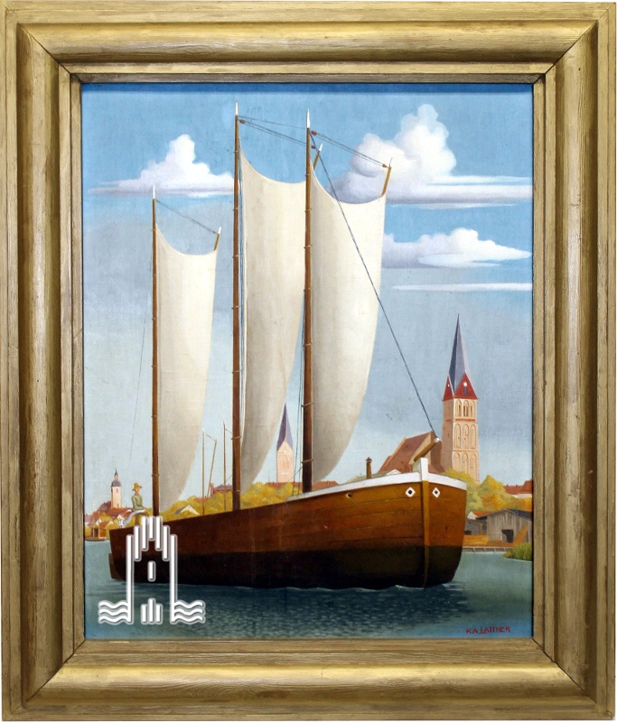 Konrad Adolf Lattner, Haffkähne vor Anklam