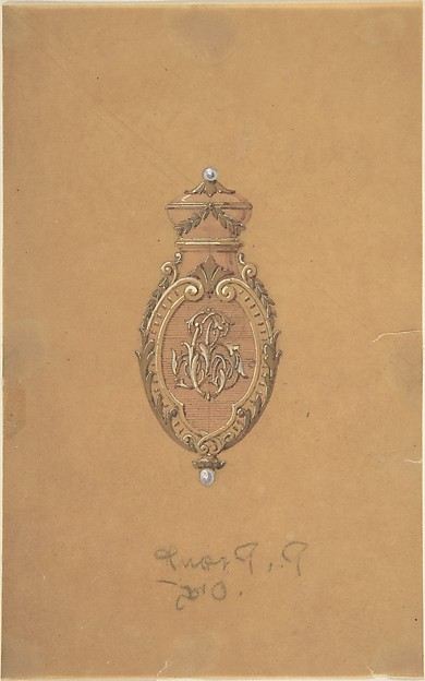Anonymous, French, 19th century, Design for Jewelry