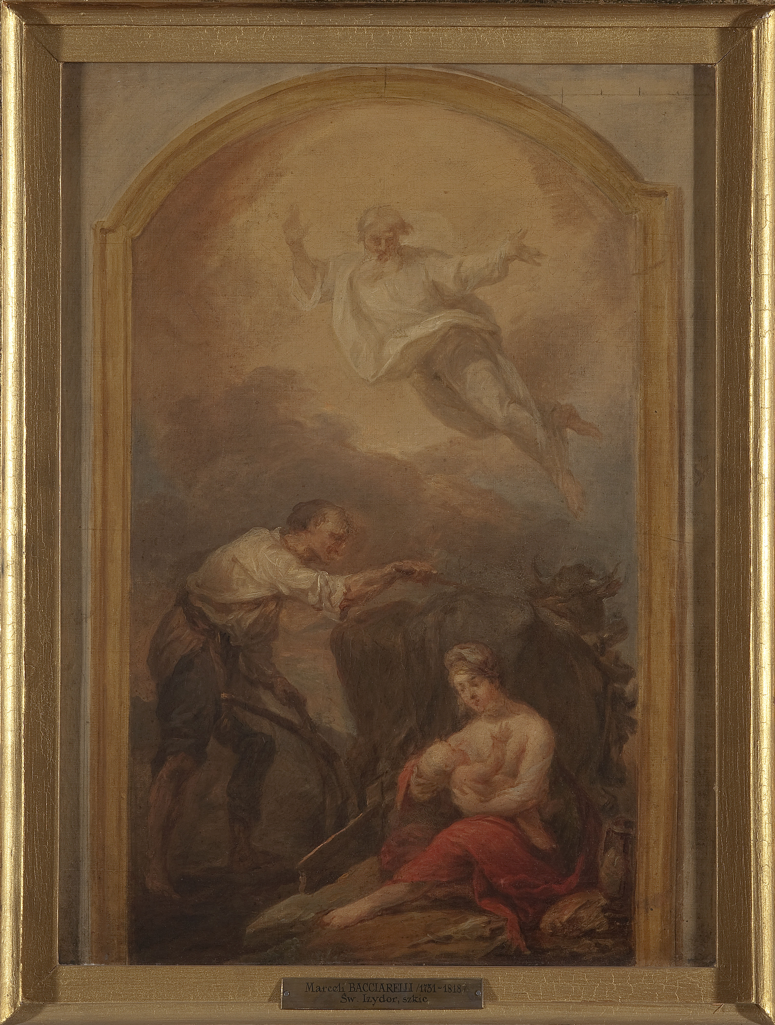 Marcello Bacciarelli, Saint Isidore ploughing, sketch