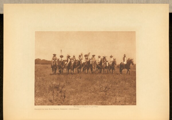 Edward S. Curtis, Chiefs in the Sun Dance Parade - Cheyenne