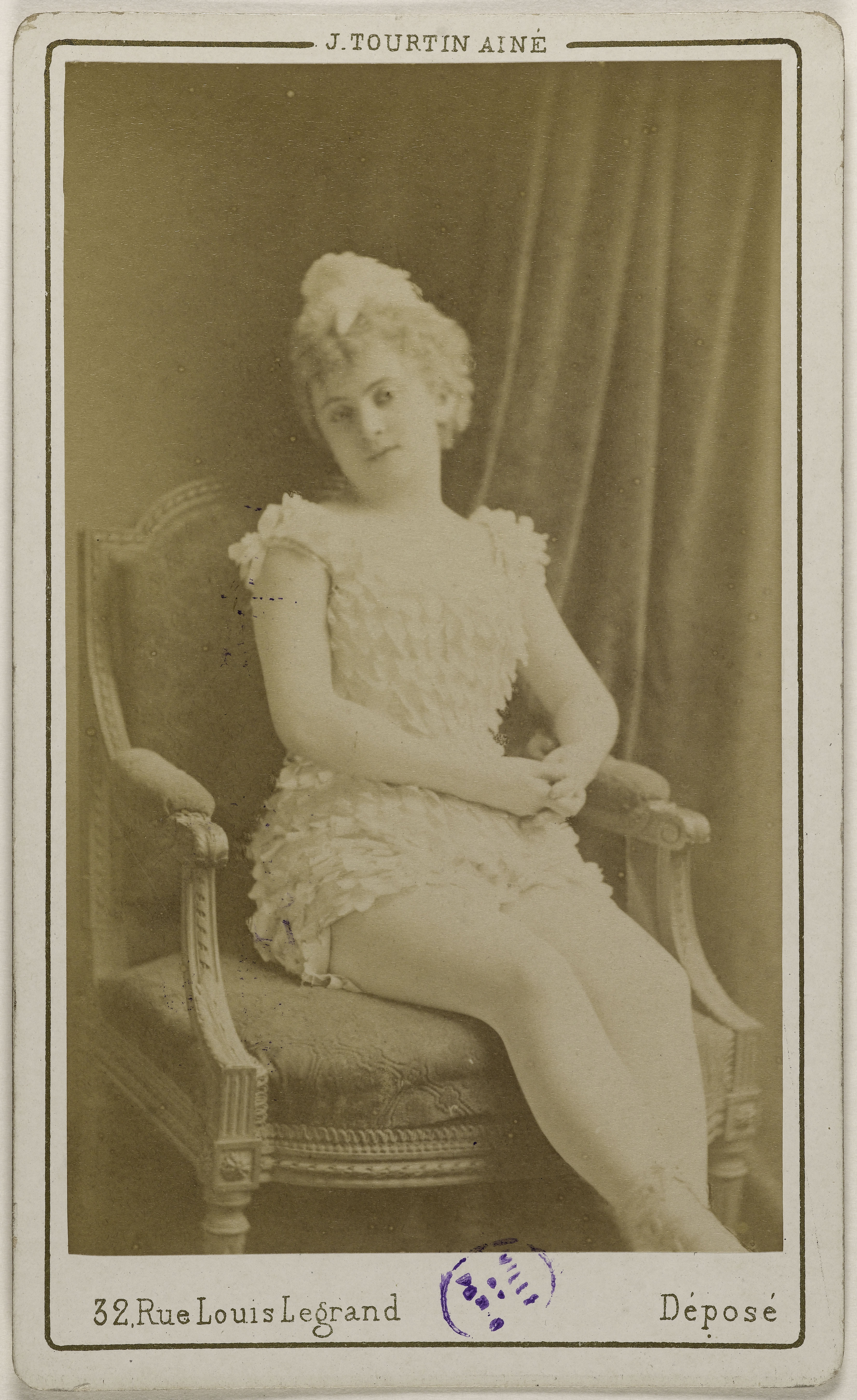 Joseph Tourtin, Portrait de Beaumaine (ou Baumaine), Juliette, (danseuse)