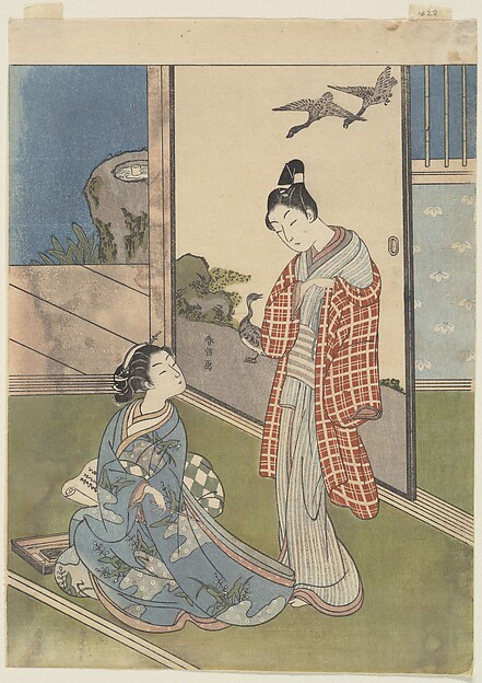 Suzuki Harunobu, A Girl Writing a Letter