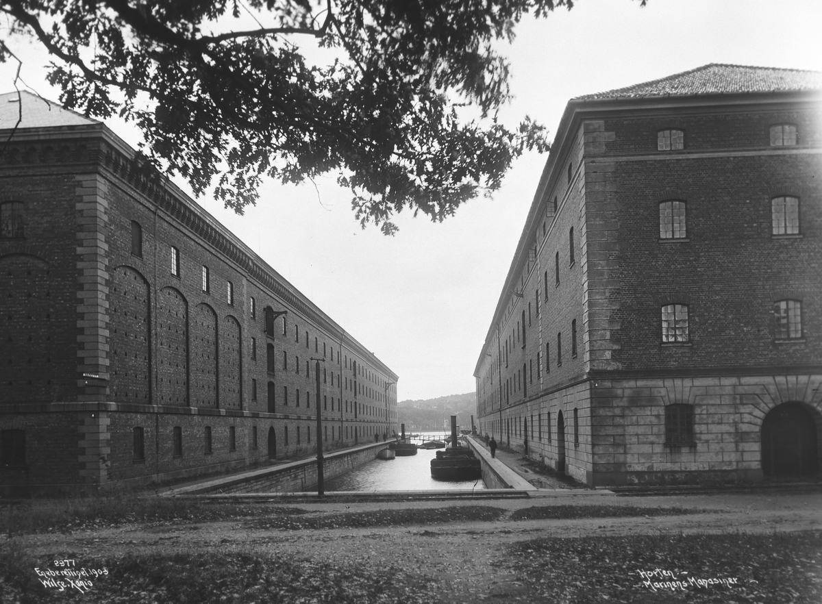 Anders Beer Wilse, Prot: Horten - Magasinerne på Værftet 4. Oct. 1903