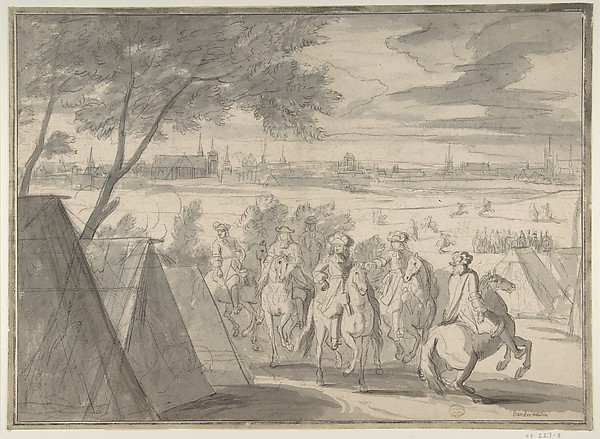 Adam Frans van der Meulen, Louis XIV at the Siege of Douai, Seen from the South-East (July 1–6, 1667)