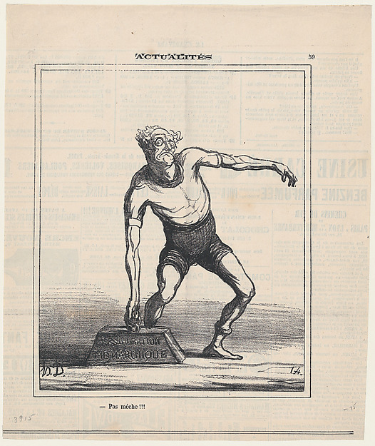 Honoré Daumier, It's quite impossible!!!, from 'News of the day,' published in Le Charivari, March 28, 1872