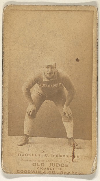 Goodwin & Company, Buckley, Catcher, Indianapolis, from the Old Judge series (N172) for Old Judge Cigarettes