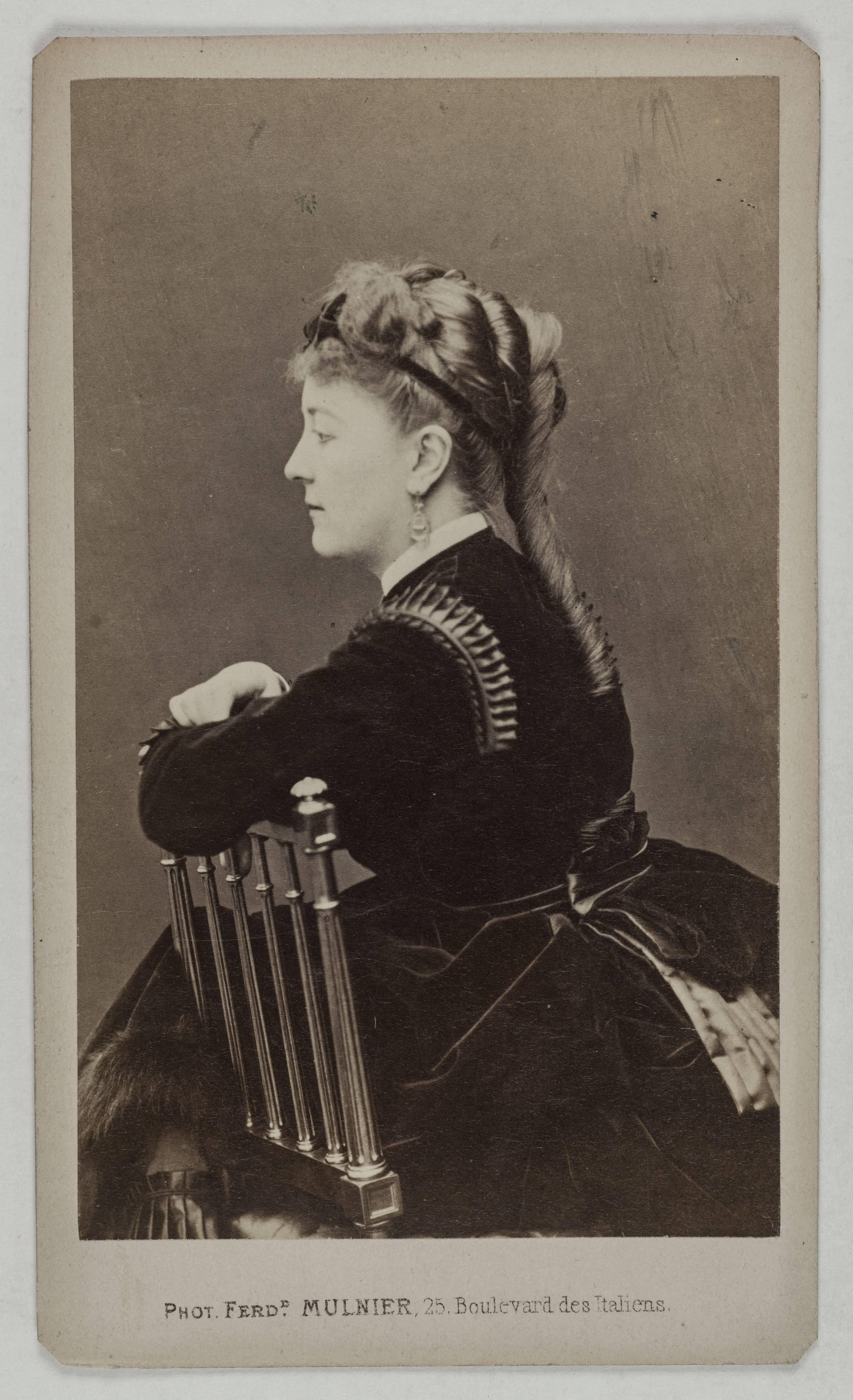 Ferdinand Mulnier, Portrait de Deschamps Rose, (née Céleste Rose Beauregard), (1845-?), (actrice)