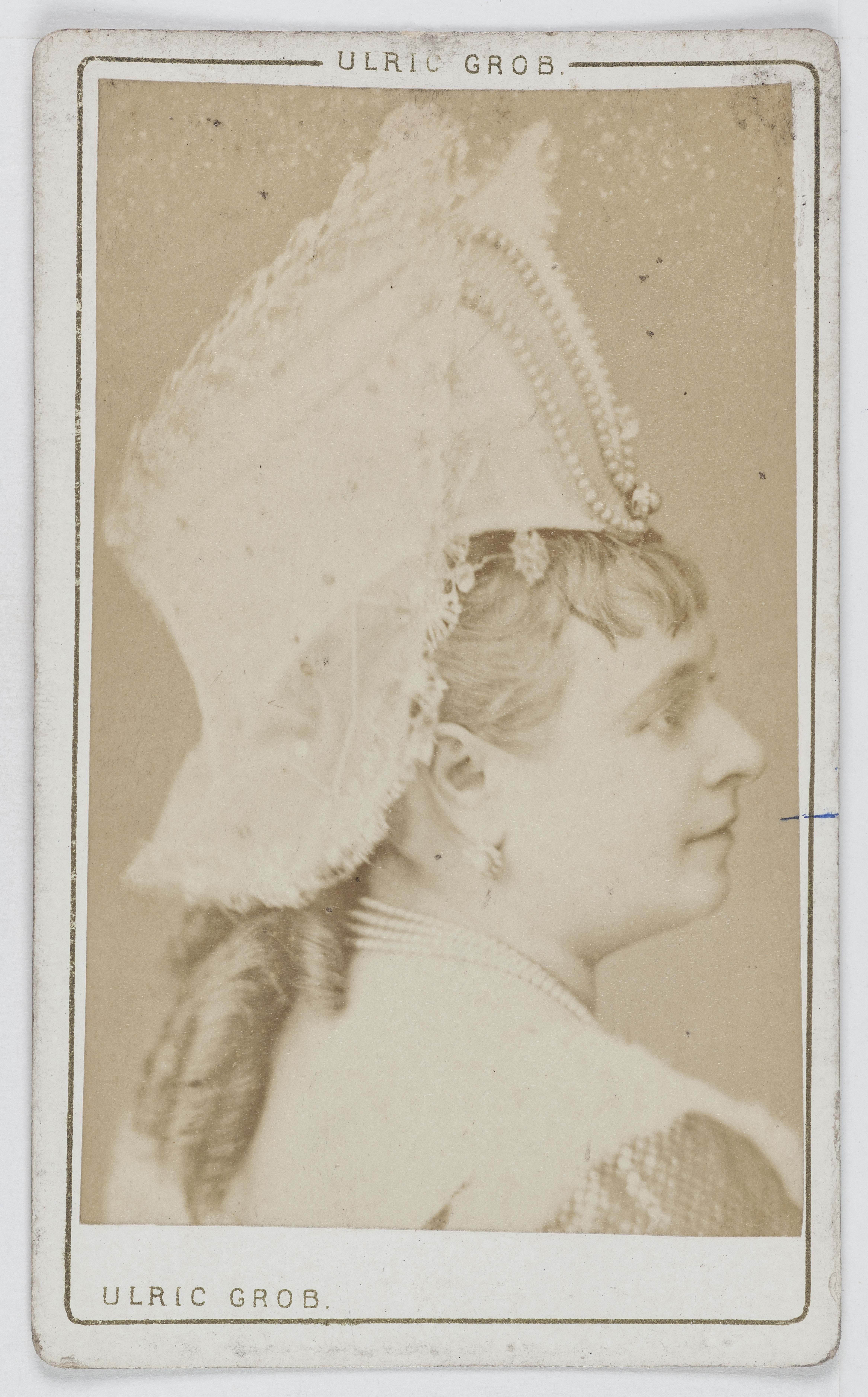 Ulric Grob, Portrait de Louise Vaissière (1844-1874), dite Lise Tautin, actrice et chanteuse.
