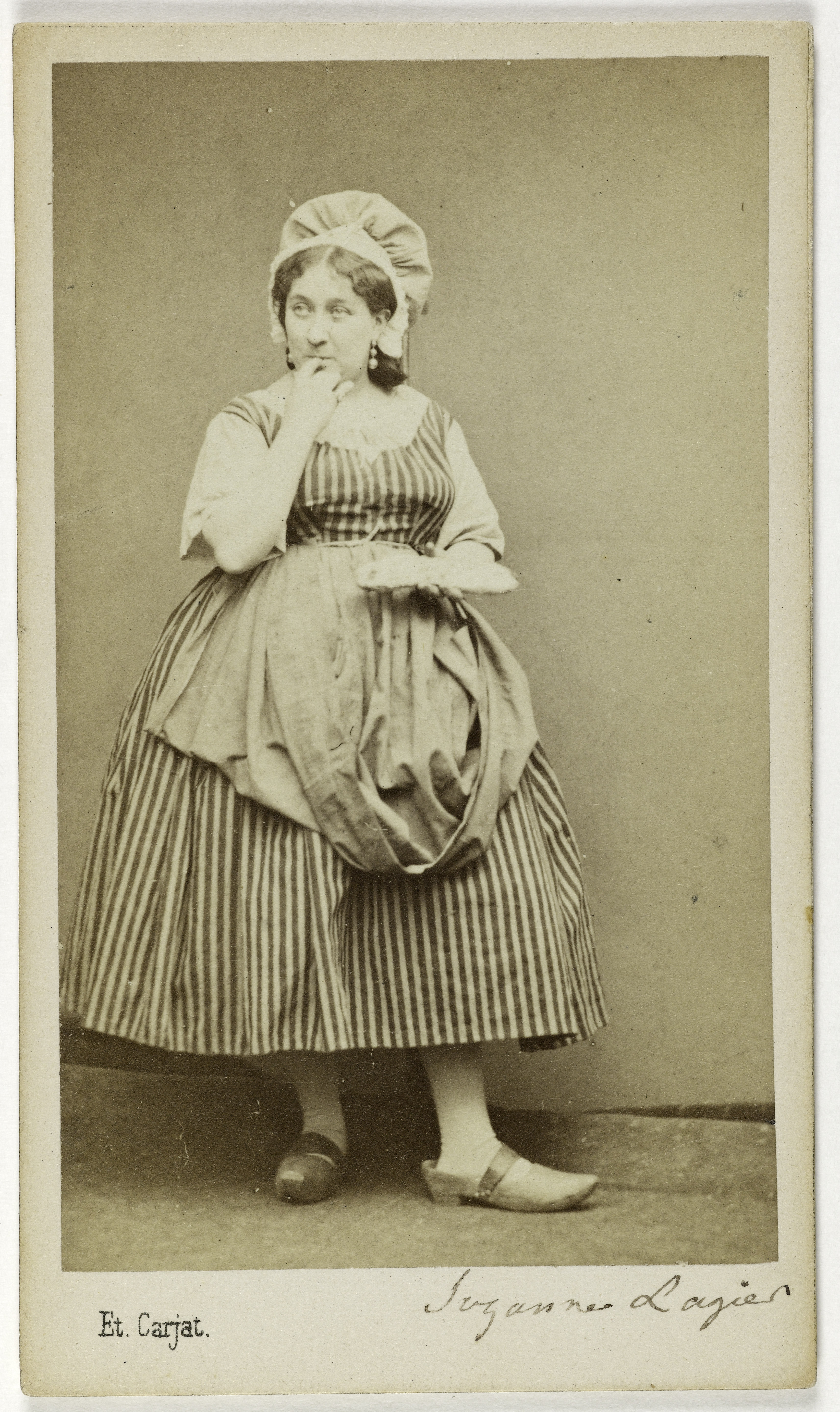Etienne Carjat, Portrait de Lagier Suzanne, (1833-1893), (actrice, chanteuse populaire, compositeur)