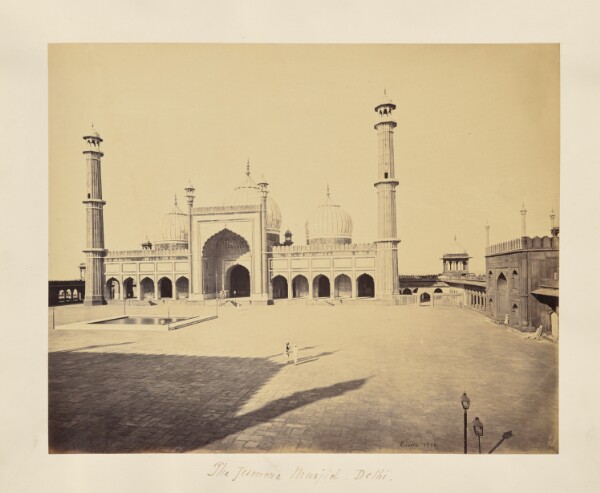 Samuel Bourne, Delhi; The Jumma Musjid, the Mosque and Quadrangle