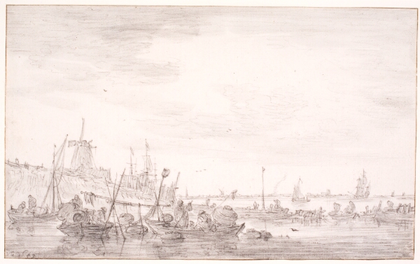 Jan Josefsz van Goyen, Flodlandskab med fiskerbåde
