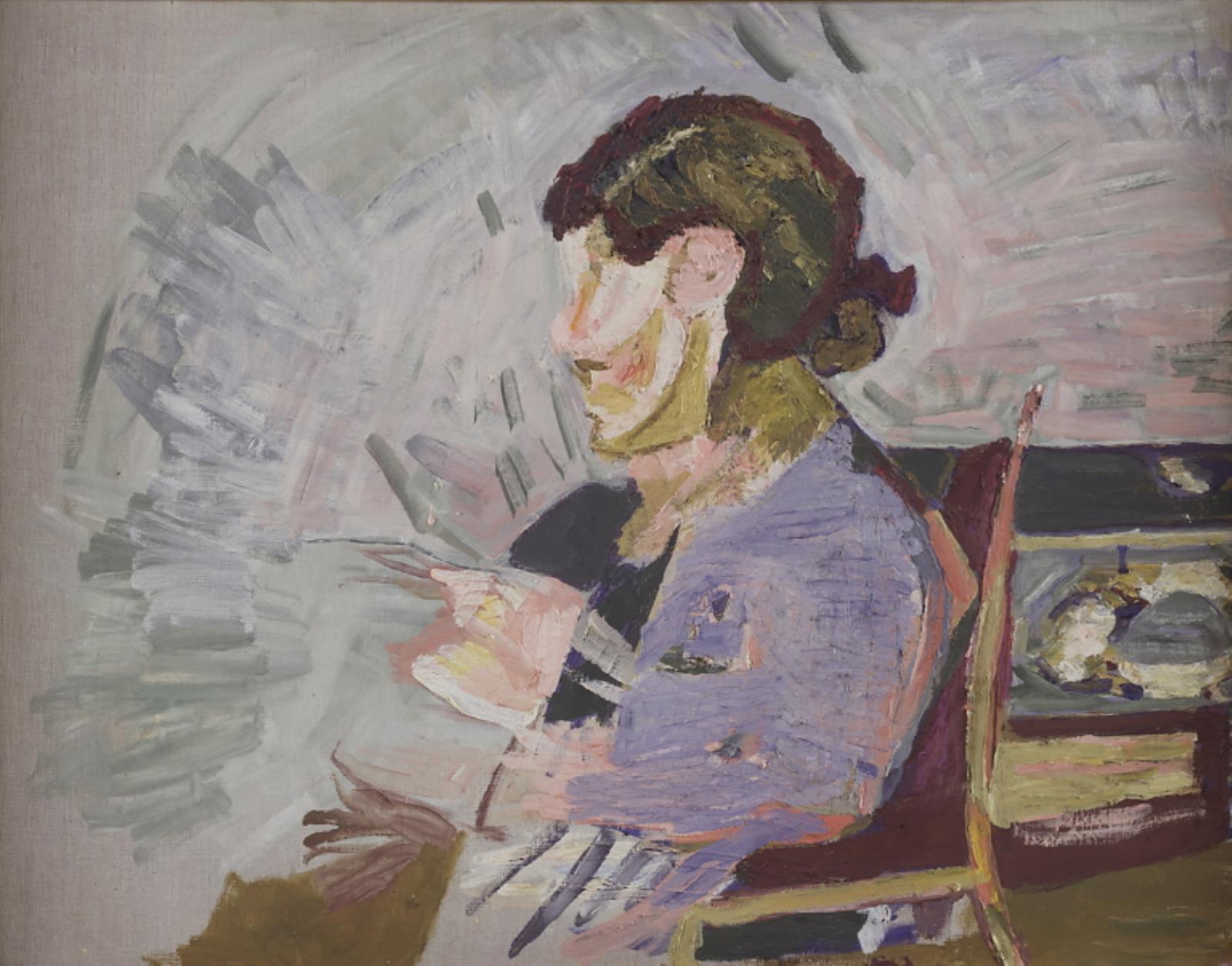 Niels Larsen Stevns, Figur i profil. Buste