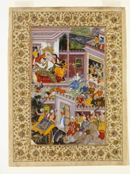 Unknown, Krishna kills his uncle, the tyrant ruler Kamsa