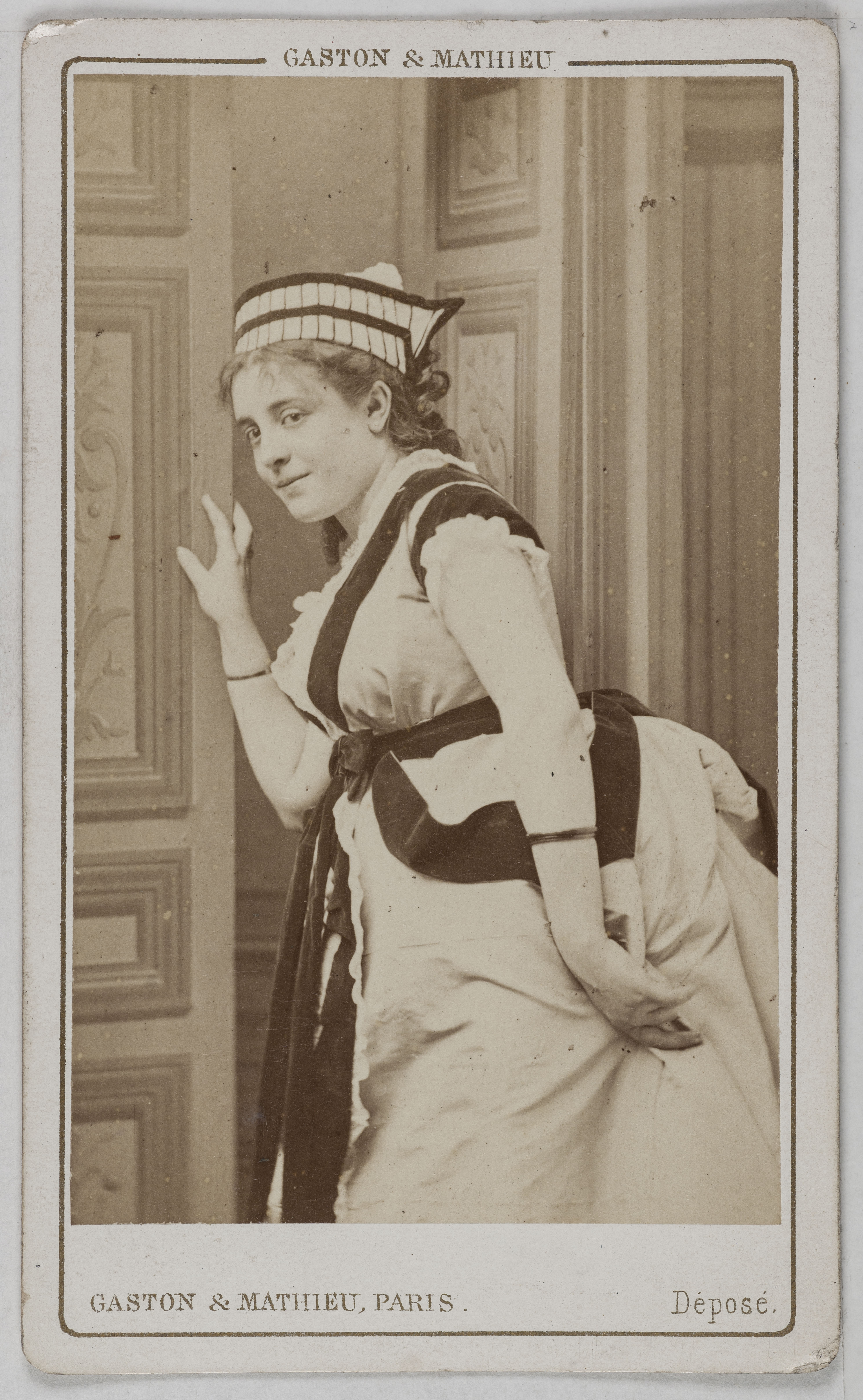 Mathieu & Cie Gaston, Portrait d'Anna Judic (Anna Marie Louise Damiens, épouse Israël, dite), (1850-1911), cantatrice et actrice
