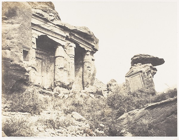 Félix Teynard, Djébel Selséleh (Silsilis), Steles Architecturales Taillées Dans les Carriéres