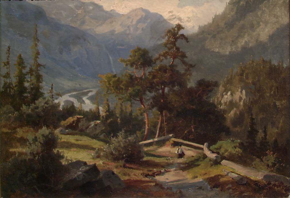 Hans Gude, From Hallingdal