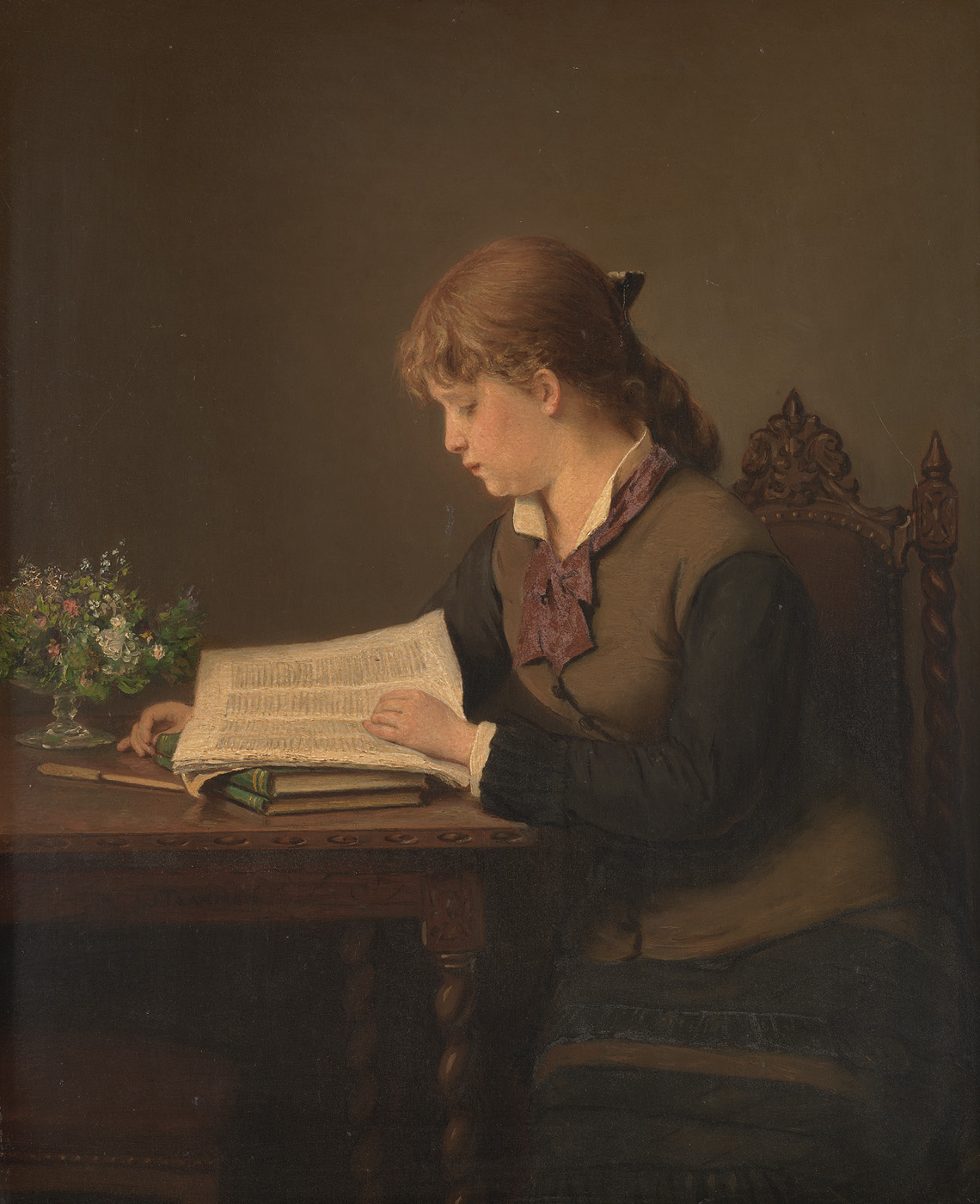 Jacob Taanman, Lezend meisje
