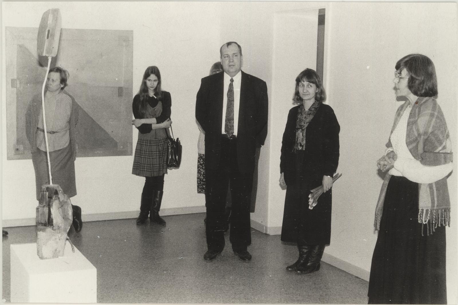 Mari (kujutatu) Nõmmela, Rein Kelpmani näituse avamine 20.01.1995.