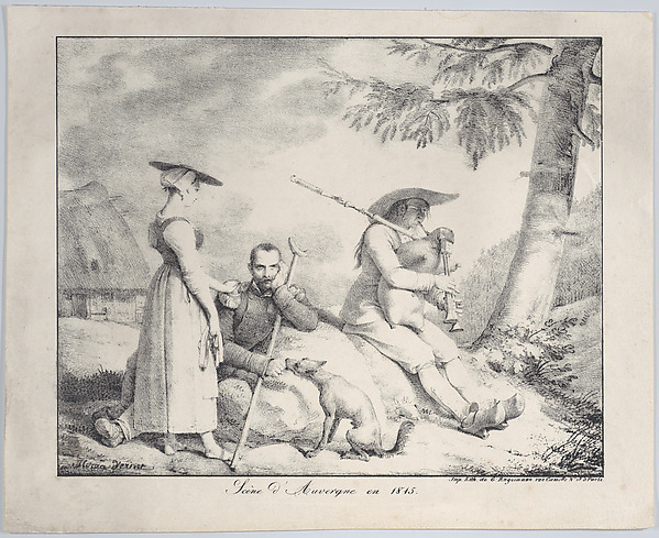 Horace Vernet, Scene of Auvergne in 1815