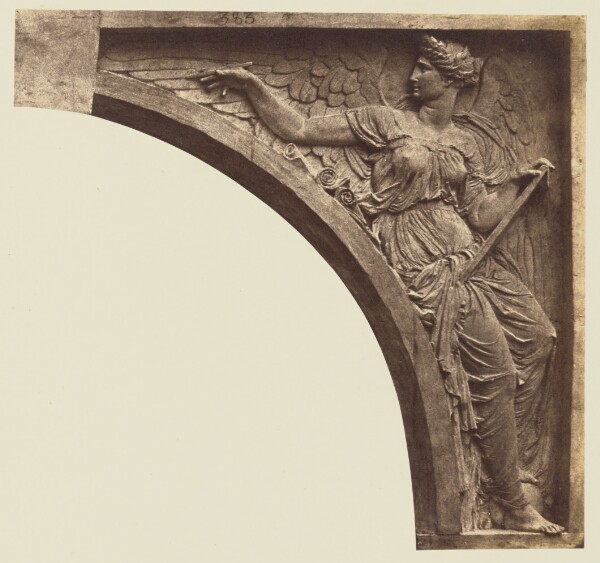 Édouard Baldus, ["L'Histoire", Sculpture by Joseph Felon, Decoration of the Louvre, Paris]