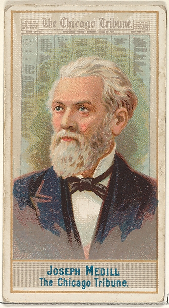 Allen & Ginter, Joseph Medill, The Chicago Tribune, from the American Editors series (N1) for Allen & Ginter Cigarettes Brands